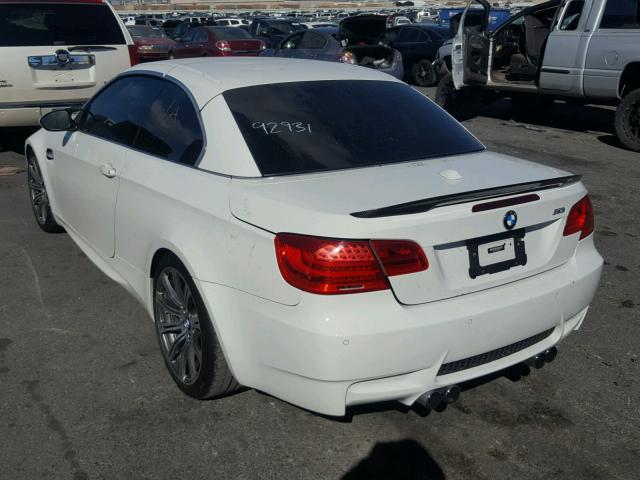 WBSDX9C50DE785470 - 2013 BMW M3 WHITE photo 3