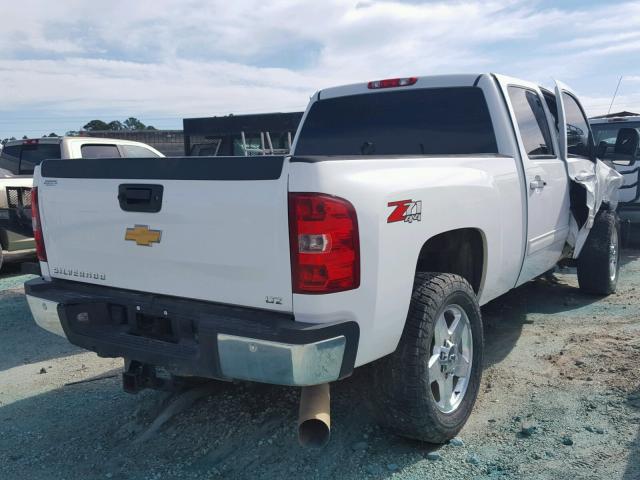 1GC1KYE83EF140818 - 2014 CHEVROLET SILVERADO WHITE photo 4