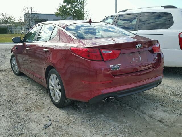 5XXGM4A79EG341215 - 2014 KIA OPTIMA LX RED photo 3