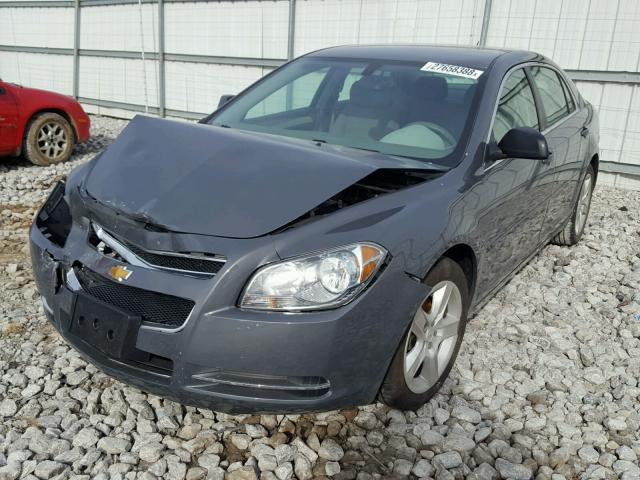 1G1ZG57B29F254433 - 2009 CHEVROLET MALIBU LS ნაცრისფერი ფოტო 2