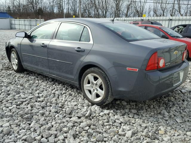 1G1ZG57B29F254433 - 2009 CHEVROLET MALIBU LS ნაცრისფერი ფოტო 3