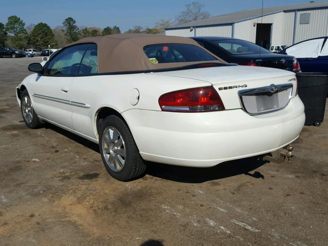 1C3EL65R46N164648 - 2006 CHRYSLER SEBRING LI WHITE photo 3