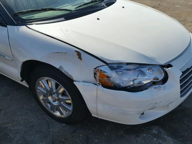 1C3EL65R46N164648 - 2006 CHRYSLER SEBRING LI WHITE photo 9