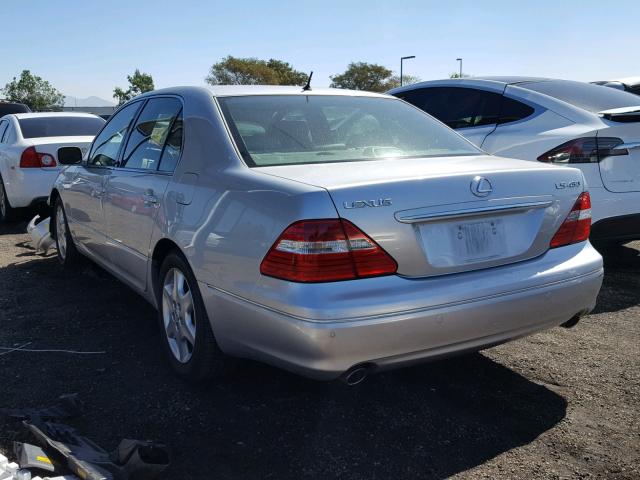 JTHBN36F440170048 - 2004 LEXUS LS 430 SILVER photo 3