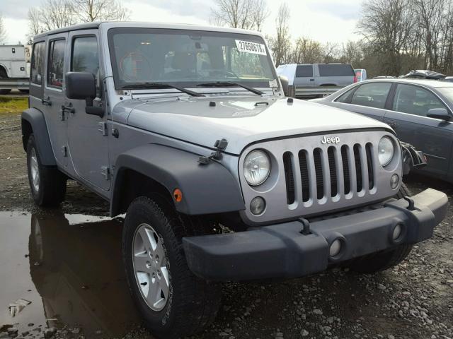 1C4BJWDG4FL523870 - 2015 JEEP WRANGLER U SILVER photo 1