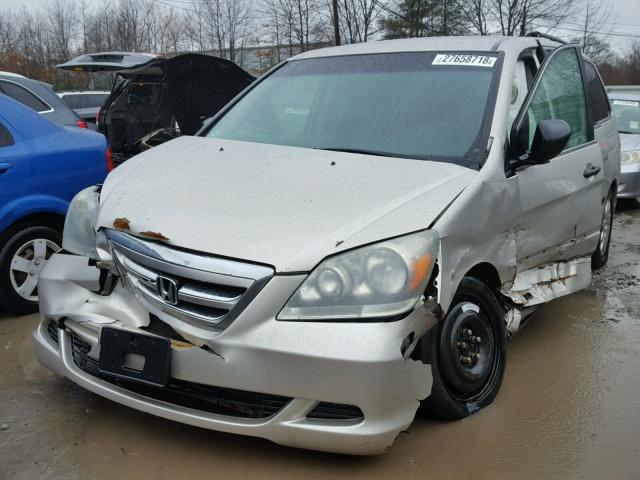 5FNRL38246B032952 - 2006 HONDA ODYSSEY LX GRAY photo 2