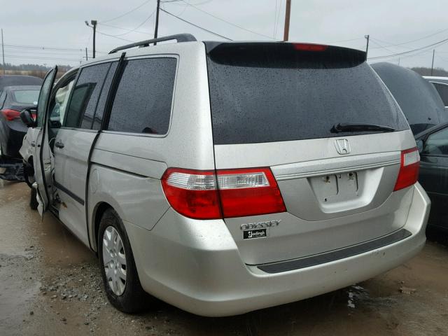 5FNRL38246B032952 - 2006 HONDA ODYSSEY LX GRAY photo 3