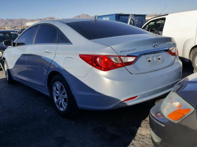 5NPEB4AC7BH167090 - 2011 HYUNDAI SONATA GLS BLUE photo 3