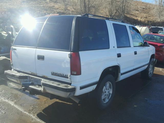 1GNEK13K3SJ452158 - 1995 CHEVROLET TAHOE K150 WHITE photo 4