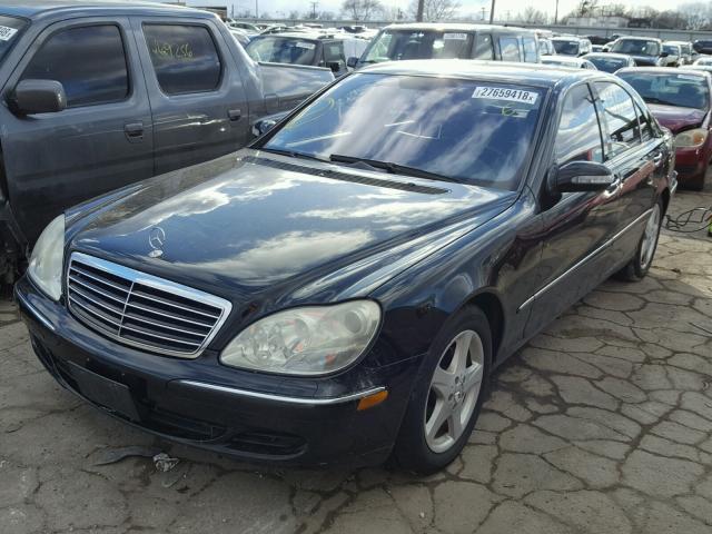 WDBNG75J24A432311 - 2004 MERCEDES-BENZ S 500 BLACK photo 2