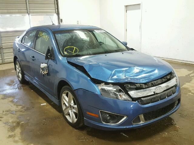 3FAHP0DC0AR144769 - 2010 FORD FUSION SPO BLUE photo 1