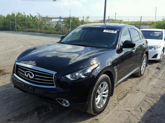 JN8CS1MU9EM450714 - 2014 INFINITI QX70 BLACK photo 2