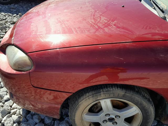 3FAFP11333R157942 - 2003 FORD ESCORT ZX2 RED photo 9