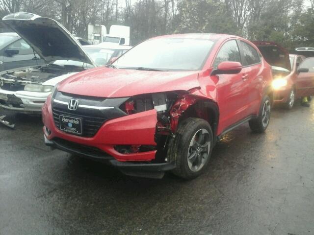 3CZRU5H54JG704296 - 2018 HONDA HR-V EX RED photo 2