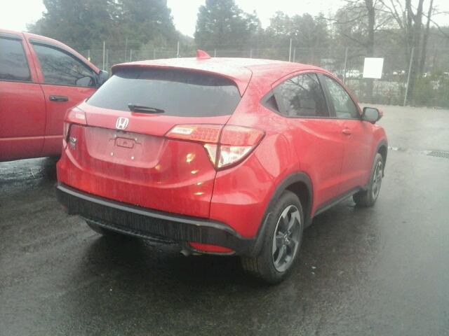 3CZRU5H54JG704296 - 2018 HONDA HR-V EX RED photo 4