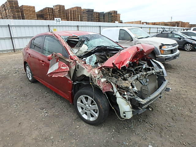 3N1AB6AP5BL625922 - 2011 NISSAN SENTRA/S/S RED photo 1