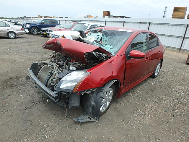 3N1AB6AP5BL625922 - 2011 NISSAN SENTRA/S/S RED photo 2