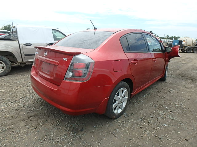 3N1AB6AP5BL625922 - 2011 NISSAN SENTRA/S/S RED photo 4