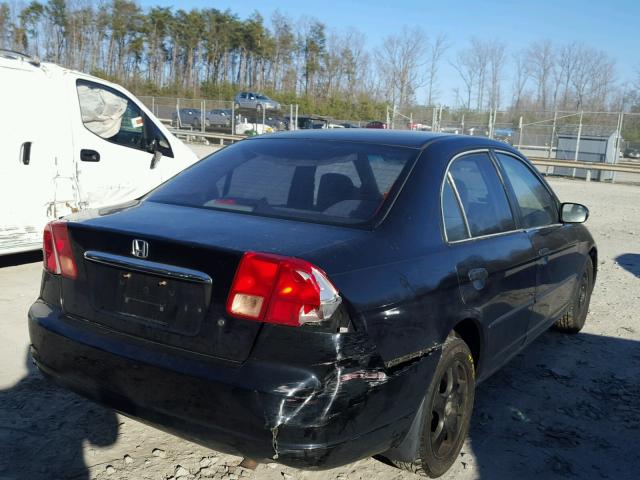 2HGES16221H502649 - 2001 HONDA CIVIC DX BLACK photo 4