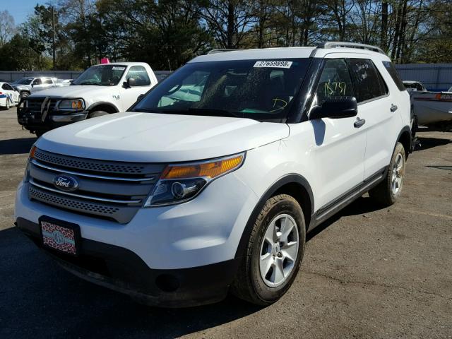 1FM5K7B98DGC83213 - 2013 FORD EXPLORER WHITE photo 2