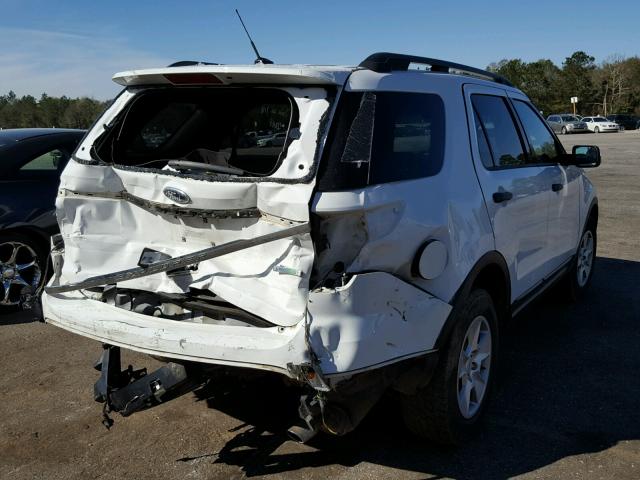 1FM5K7B98DGC83213 - 2013 FORD EXPLORER WHITE photo 4