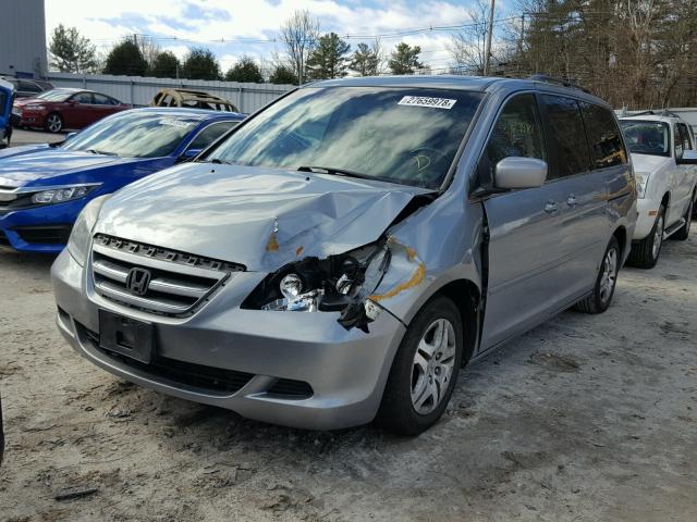 5FNRL38607B054922 - 2007 HONDA ODYSSEY EX BLUE photo 2