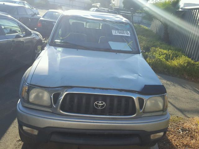 5TEGN92NX3Z223356 - 2003 TOYOTA TACOMA DOU SILVER photo 9