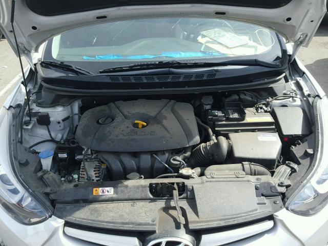 KMHDH4AH3FU380650 - 2015 HYUNDAI ELANTRA SE SILVER photo 7