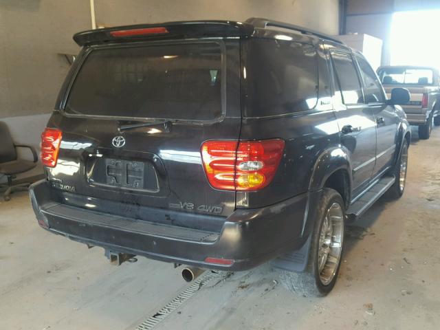 5TDBT48A54S228275 - 2004 TOYOTA SEQUOIA LI BLACK photo 4