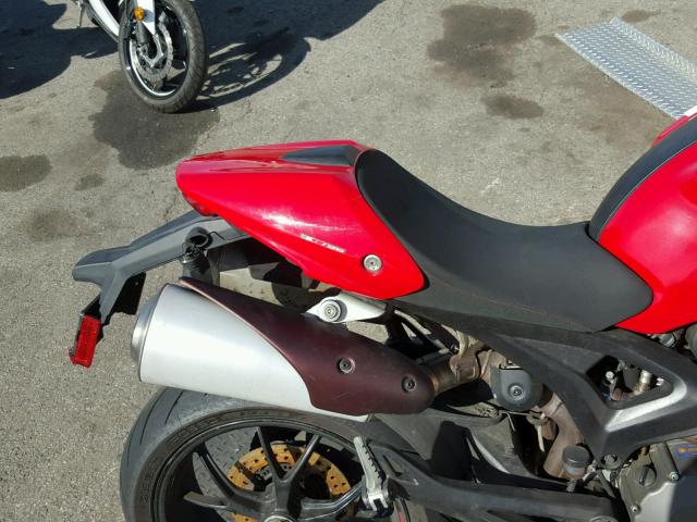 ZDM1RANN6EB073152 - 2014 DUCATI MONSTER 79 RED photo 6