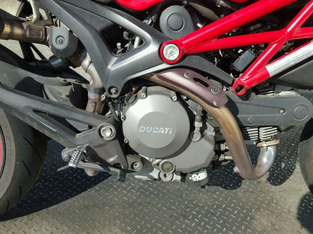 ZDM1RANN6EB073152 - 2014 DUCATI MONSTER 79 RED photo 7