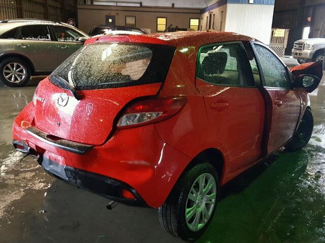 JM1DE1KZ1E0174834 - 2014 MAZDA MAZDA2 SPO 红色 照片 4