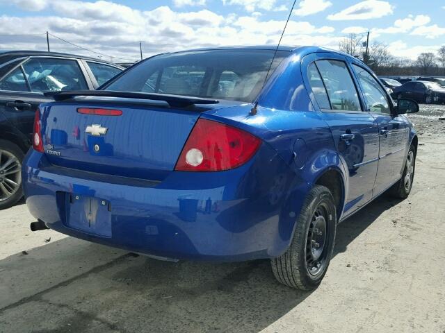 1G1AK52F957559888 - 2005 CHEVROLET COBALT BLUE photo 4