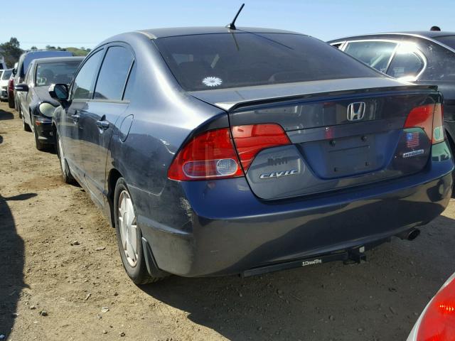 JHMFA362X6S013075 - 2006 HONDA CIVIC HYBR BLUE photo 3