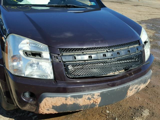 2CNDL73F366023558 - 2006 CHEVROLET EQUINOX LT PURPLE photo 9