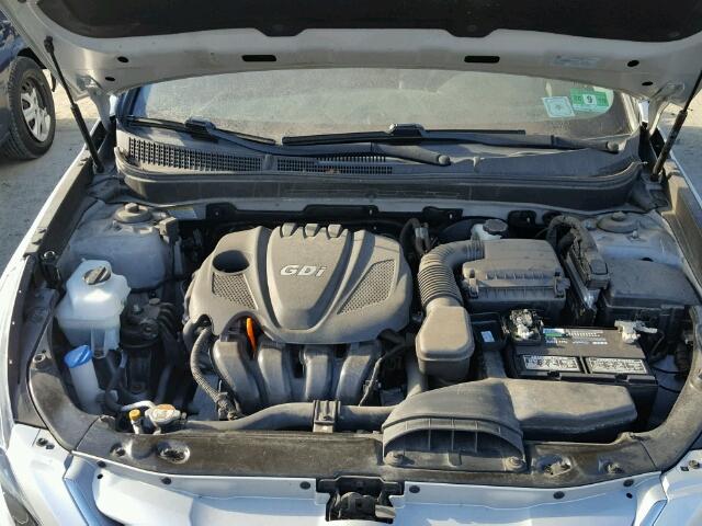 5NPEB4ACXDH587221 - 2013 HYUNDAI SONATA GLS SILVER photo 7