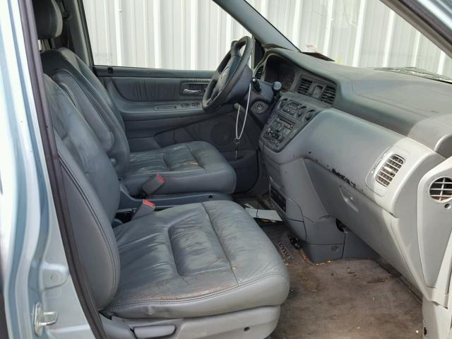 5FNRL18074B064830 - 2004 HONDA ODYSSEY EX BLUE photo 5