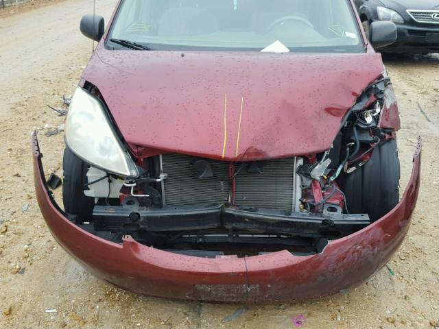 5TDZA23C86S445792 - 2006 TOYOTA SIENNA CE BURGUNDY photo 9