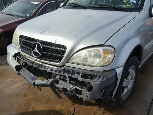 4JGAB54E03A378718 - 2003 MERCEDES-BENZ ML 320 SILVER photo 9