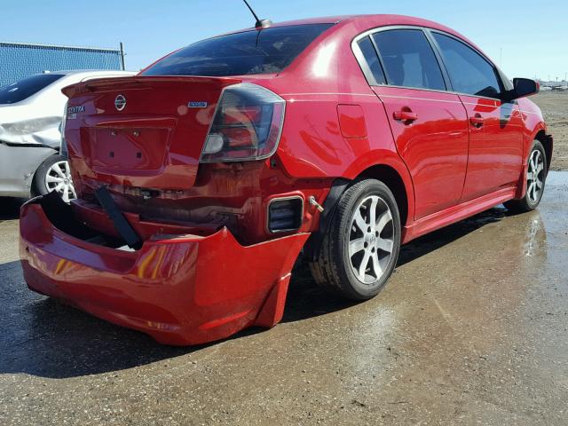 3N1AB6APXCL687995 - 2012 NISSAN SENTRA 2.0 RED photo 4