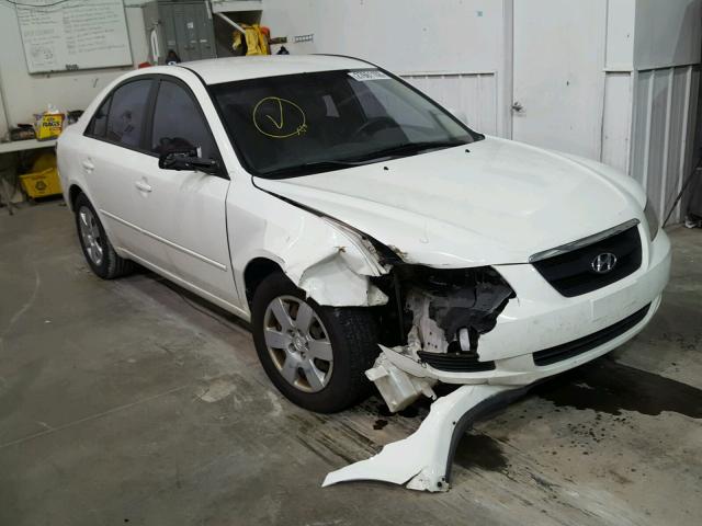 5NPET46C68H355839 - 2008 HYUNDAI SONATA GLS WHITE photo 1