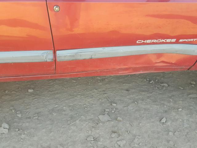 1J4FF68S2XL636567 - 1999 JEEP CHEROKEE S RED photo 9