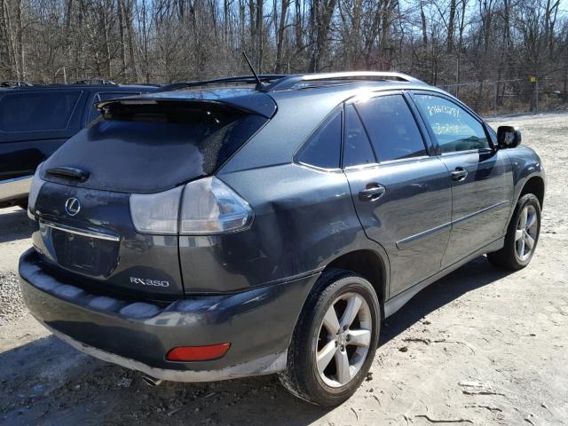 2T2HK31U47C009814 - 2007 LEXUS RX 350 GRAY photo 4