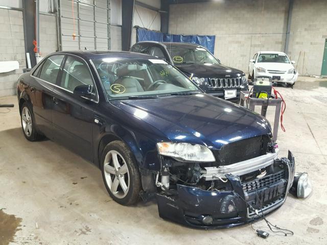 WAUDH78E97A254441 - 2007 AUDI A4 3.2 QUA BLUE photo 1