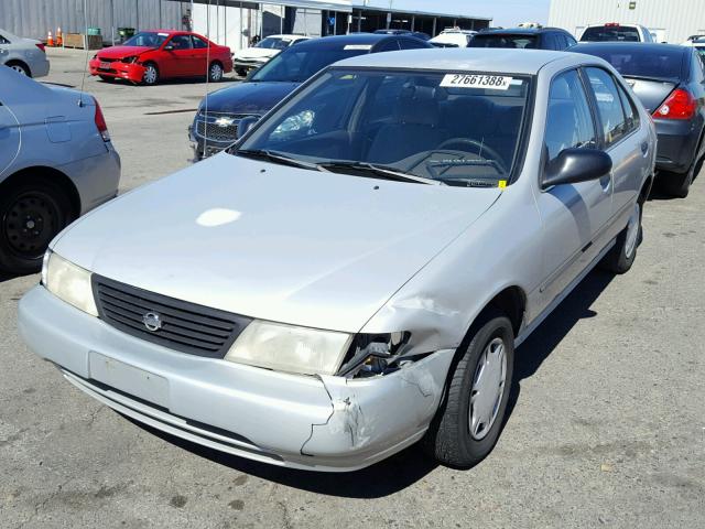 1N4AB41D9VC736325 - 1997 NISSAN SENTRA XE SILVER photo 2