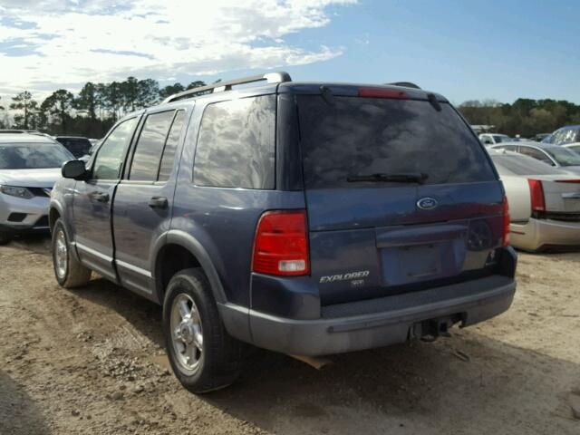 1FMDU73W83ZB11695 - 2003 FORD EXPLORER X BLUE photo 3