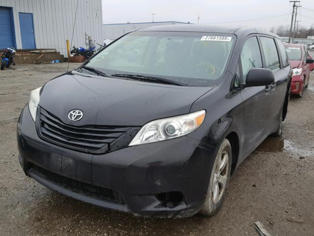 5TDKA3DC4BS006931 - 2011 TOYOTA SIENNA BAS BLACK photo 2