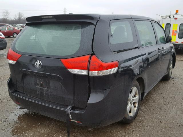 5TDKA3DC4BS006931 - 2011 TOYOTA SIENNA BAS BLACK photo 4