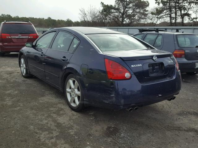 1N4BA41E24C816967 - 2004 NISSAN MAXIMA SE BLUE photo 3