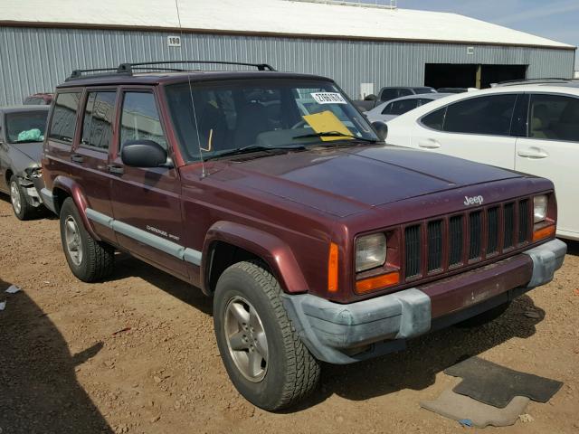 1J4FF48SXYL138221 - 2000 JEEP CHEROKEE S MAROON photo 1